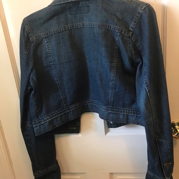 Juicy Couture Jeans Distressed Jean Jacket Size L - Picture 6 of 10